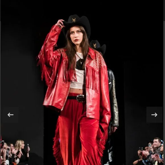 RICARDO SECO NYFW CENSUS FW21 / OVERSIZED RED SHEEP LEATHER JACKET